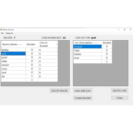 Trackmate Bracket Racing Tournament Auto Pairing Software