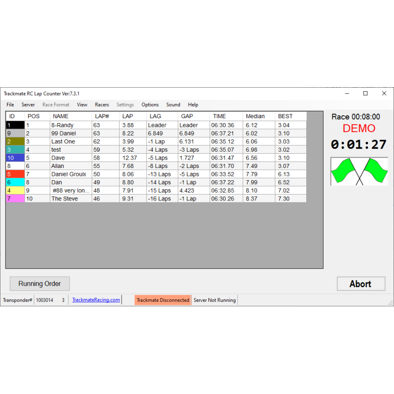 RC Lap Counter Ready to Run with 10 Transponders!!!